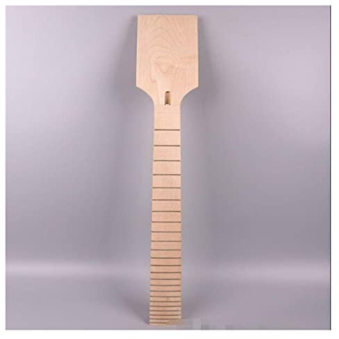 CAZARU E-Gitarren-Halspaddel-Ersatz, 24 Bünde, 25,5 Zoll Halsstab, Ahorn, feiner Gitarrenhals für Ersatzteile von Musikinstrumenten