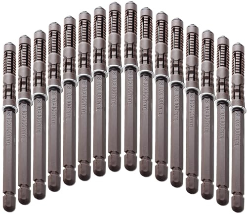 Schwebende Regalhalterungen – 16 Stück, strapazierfähig, unsichtbare Regalhalterungen mit Schrauben, DIY-Hardware, Jalousienstützen, Regale, 109 kg, Ø10 x 100 mm (16 Stück)