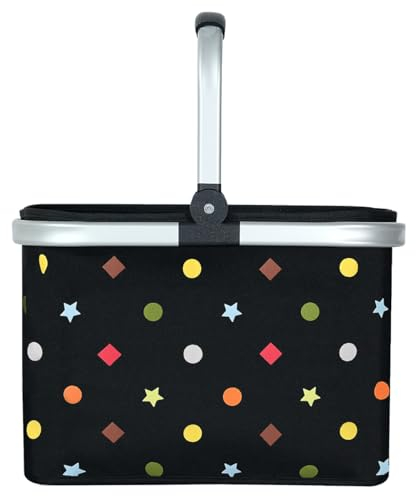 30L Einkaufstasche Familie Tragekorb Faltbar Einkaufskorb Groß Picknickkorb Klappkorb Reisetasche Personalisierter Einkaufen Korb mit Gepolsterten Griffen - ideal für Reisen/Picknick/Einkaufen