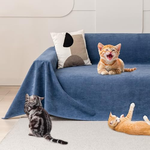 Loiion Cat Scratch Proof Furniture Protector Waterproof Sofa Cover 118x71