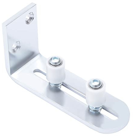 Einstellbar Bodenführung Silber Schiebetür Bodenführung Wand/Tür Unterseite Schiebetür Bodenführung Edelstahl 12.3 * 6.3 * 4cm Schiebetürsystem Laufschiene für alle Schiebetür