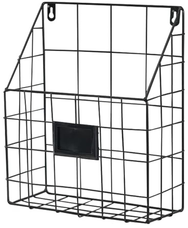 Generisch Zeitschriftenhalter Wand Metall Hängeorganizer Wand Zeitungshalter Zeitschriften Wandhalter Aktenablage Dokumentenhalter Bücherregal Wandmontage Hängeregal Hängend Magazin Organizer