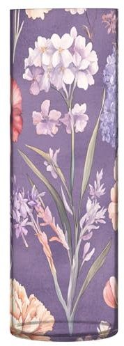 Kunststoff-Blumenvase, Blumen, Nelke, Hyazinthe, Lila, 30 cm, dekorativ, ästhetisch, transparent, Wohnzimmer, Vasen für Eingangsbereich, Regal, Einweihungsfeier