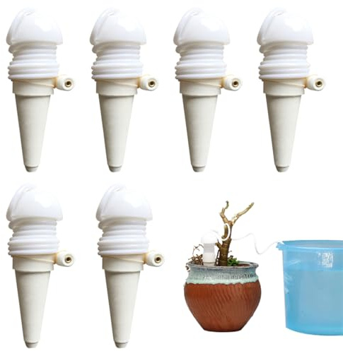 GNHG 6 Stück Wasserspender Für Zimmerpflanzen,Blumat,Bewässerungssystem Balkon,Automatische Bewässerung Zimmerpflanzen,Selbstbewässerung Bewässerungssystem