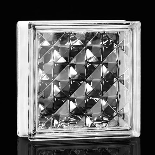 Translucent Glass Blocks - High Transparency Sound and Thermal Insulation Decorative Partition Wall Tiles (5PCS)