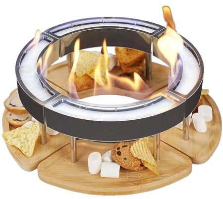 Jeruytgh Braciere Da Tavolo Per Interni,4 Pezzi Fornello Bruciatore da Esterno | Portatile - Per Spiaggia Giardino Cortile Patio Balcone Picnic Cena Riunione Festa