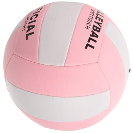 Mikinona Ballon de Volley Souple pour Entraînement Intérieur et Stable Balle de Sport Épaisse pour Contrôle Adapté Aux Matchs et Pratique Salle Couleurs Lumineuses pour Visibilité
