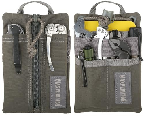 Maxpedition Platy Pocket Organizer (Foliage, 4 x 6) | Durable EDC Tool Pouch, Neck Wallet with Paracord Lanyard, Holds Flashlight, Multitool, Pen, Notebook