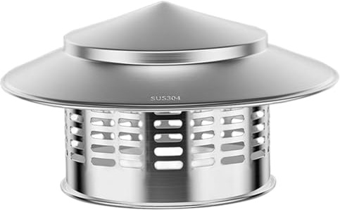 6 Inch Chimney Caps for Outside Waterproof Stainless Steel Chimney Cover with Screen for Wood Stove Pipe & Fireplace Cap, Caps for Outside, 6 Inch Cap, Cover,
