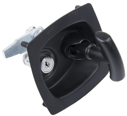 SMTYXS Serrure De Boîte À Outils For Remorque Caravane, Porte D'armoire, Poignée En T Pliante Solide