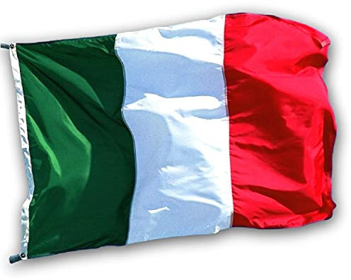 US Flag Factory - Drapeau italien de 1,2 x 1,8 m en nylon SolarMax - Fabriqué en Amérique - Qualité supérieure (1,2 x 1,8 m)