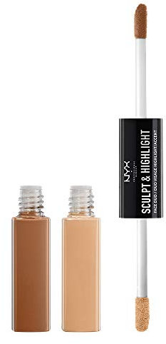 NYX Professional Makeup Sculpt & Highlight Face Duo Cream Contour -Almond/Light, 0.021 kg