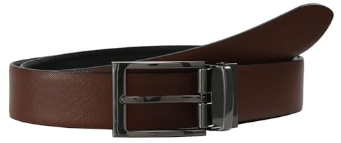 LLOYD Leder Gürtel 2 in 1 Reversible Belt W80 Cognac/Black braun schwarz kürzbar wendbar