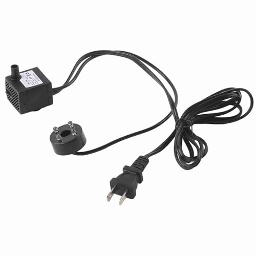 2W Ultra Quiet Submersible, Fountain Pumps with Lights, with LED Light Fish Pond Aquarium Fountain Water Pumps Aquarium Pumps and Filters (US)