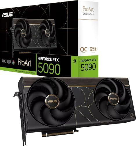 ASUS PROART RTX5090 OC, Scheda Grafica 32GB GDDR7 Nera, NVIDIA GeForce