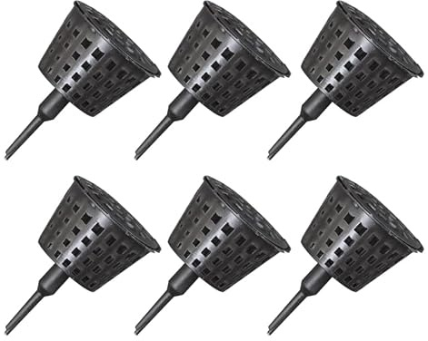 Happyyami 50 Paniers D'Engrais Pour Bonsaï BoîTe Avec Couvercle Conteneur D'Engrais Pour OrchidéE Fleur Et Petite Plante Outil De Jardinage Portable Noir