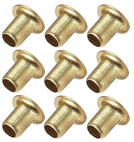 NACX Rivetto cavo M4 x 6 mm Foro passante Rivetti cavi in rame Gommini Circuito PCB, 250 pezzi