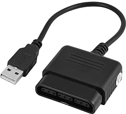 Ejoyous Controller Adapter, PS2 zu PS3 Controller Converter auf USB für PC oder PS3 PS1 Wired Wireless Controller, Kompatibel WIN98 ME 2000 XP Vista WIN7