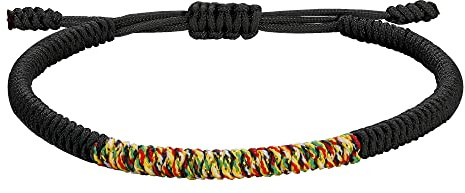 JENDEAR SHINE Pulsera Budista Pulsera Tibetana Señoras Hombres Buena Suerte Pareja Amistad Regalo