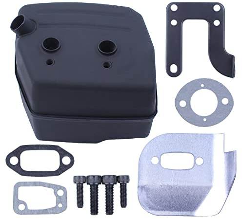 Mtanlo Muffler Exhaust Gasket Fit For Jonsered 625 II 630 Super 670 Champ Chainsaw Ported , Muffler, Bracket, Deflector, Bolt, Gasket.