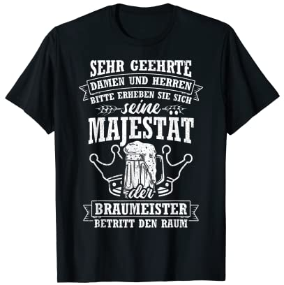 Biertrinken Bier Fun Bierpong Saufen Party Braumeister T-Shirt