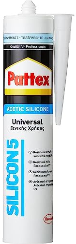La zappa Silicone acetico antimuffa ideale per sigillature di materiali non porosi 280 ml (Trasparente)