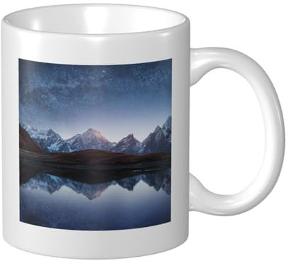 Night Sky with Milky Way Christmas Mugs Elegant Coffee Mug Unique Mug Colorful Mugs Personalized Cup Gift Mug Novelty Cup Printed Cups Perfect for Home, Office.