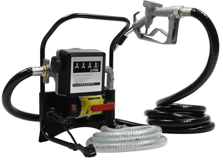 Elektrische Dieselpumpe Selbstansaugend, 220V 375W Mobile Tankstellen 45L/min, Kraftstoffpumpe Mit Digitalem Zähler, Ölpumpen Für Kraftfahrzeuge (3600R/min)