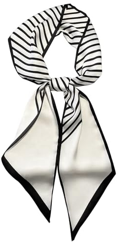 Hioyiwse Head Scarf Hair Neck Scarves For Women Purse Bag Scarfs For Handbags Silky Long Thin Satin Headscarf Fashion Lightweight 59 * 5.9inch B2