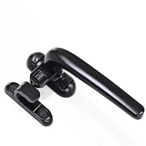 Manilla Ventana Aluminio Manija de Puerta y Ventana Ventana abatible de aleación de Aluminio manija de Siete Caracteres Ventana Interior y Exterior con Cerradura de Rodillo