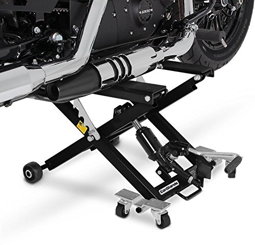 Caballete Elevador Tijera Moto Hidraulico Lift XL Negro