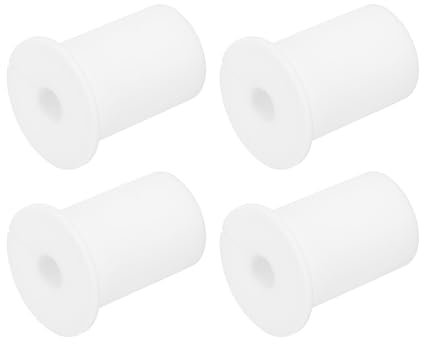QUARKZMAN 4pz Passacavi Parete per Cavi 1 Pollice Boccola Parete per Cavo Silicone Passacavi Kit Instradamento Cavi Accessori Passacavo Parete per Ethernet Foro da 8mm, Bianco