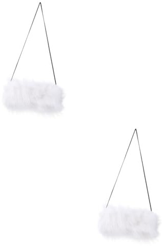 WOONEKY 2stücke Faux-fur Handwärmer Für Winter Weiche Handmuffen Für Frauen Und Männer Bequemes Kissen Für Warme Hände Für Hochzeiten Und Kalte Tage Elegantem Design