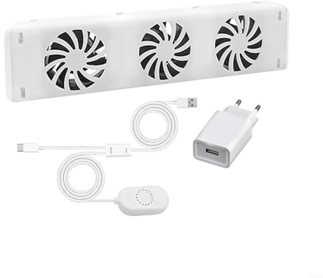 HpLive Radiatore Ventilatore, Radiatore Domestico Ventilatore Magnetico Smart Cooling Ventilatore da Camino con 3 Ventilatori Migliorati, Riscaldamento e Risparmio Energetico