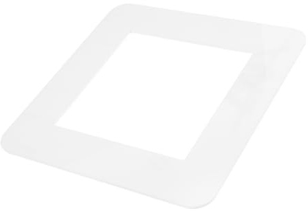 IWOWHERO Cubierta Interruptor Pared de Acrílico white, Interruptor de Luz Decorativo, Resistente Deformación, Fácil de Instalar y Limpiar para Hogar