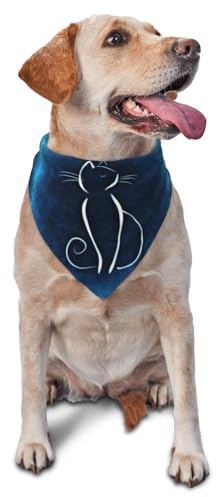 Hundhalsduk, triangulär haklapp, kattskiss, hundnäsduk, söta hundtillbehör, hundhalsdukar