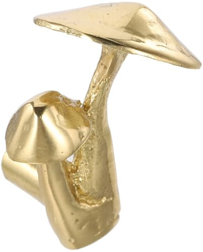 DOITOOL Mushroom Shape Drawer Knob Aus Messing Dekorativer Möbelknopf Für Schränke Und Kommoden Glatte Oberfläche Einfach Zu Montieren Langlebiger Griff Für Küchen Schlafzimmermöbel