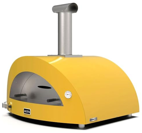 Alfa Forni Moderno 5 Pizze Legno Fire Yellow