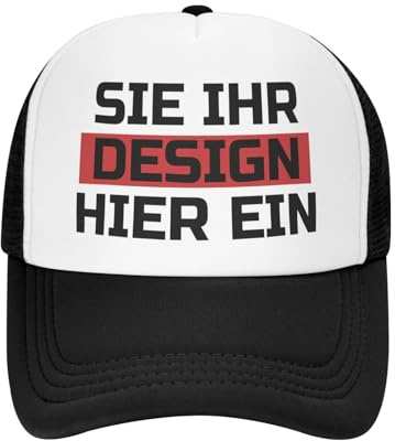 velquessa Cap personalisiert Basecap Herren Damen personalisiert Trucker Cap mit Text,Foto,Logo – Design Dein eigenes Baseball Cap für Golf,Sport,Laufen,Outdoor,Unisex,Verstellbare Mesh Kappe