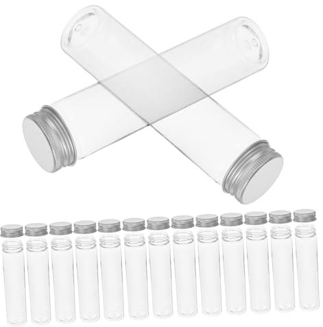 ULTECHNOVO 20stücke Transparente Pet Testrohre Klare Kunststoffbehälter Für Verpackung Dekoration Und Für Blumen Süßigkeiten Und -projekte