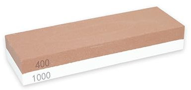 Piedra de afilar doble cara, para uso con aceite o agua, ideal para afilar cuchillos y herramientas de corte.