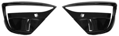 Aileron Coffre Arrière Becquet Autocollant Décoration ABS Pour Tesla Pour Modèle 3 Y 2021 2022 2023 Couvercle Protection Lame Becquet Phare Antibrouillard Couteau À Vent Voiture Becquets Arrière(3 Bri