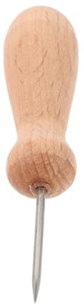 LOLIPPYY Punteruolo per Modellazione Argilla Manico in Legno Utensile per Ceramica e Scultura Strumento Artigianale per Argilla Polimerica per Artisti e Hobbisti