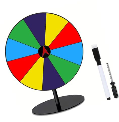 BRABOSTON Ruota Premio Gioco Giradischi Fortunato Disegna Roulette Da Tavolo Premio Giradischi Per Partito Insegnamento Attività Supermercati Cancellabile Partito Girare Piatto