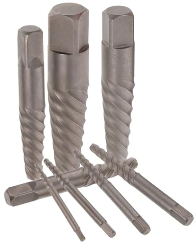 Hohopeti Set di Estrattori per Viti Rotte e Bulloni, Kit Piccolo per Rimozione Viti Spanate e Fili Rotti, Strumento Resistente per Riparazioni Idrauliche e Fai da Te