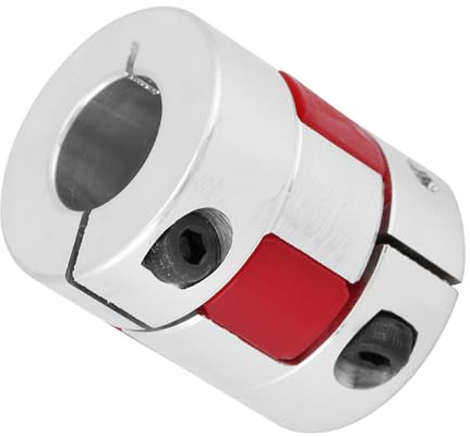 Ausla Pflaumenwellenkupplung aus Aluminiumlegierung, Hochfeste, Leichte Kupplung mit Vibrationsdämpfung für Hydraulische Maschinen und Kompressoren (12mm-12mm)