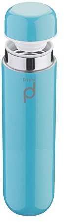 Drink Pod Vacuum Insulated Flask, Stainless Steel, Blue, 300ml