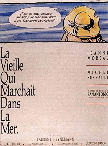 La Alte Qui Marchait dans la Mer 1991 – Jeanne Moreau – 116 x 158 cm Original-Kinoplakat