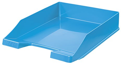 HAN Briefablage Klassik, 1 STÜCK Schreibtisch Organizer, Bürobedarf, Ablagefächer, Büromaterial, Briefkorb, Dokumentenablage, bis Format A4/C4, 1027-X-54, hellblau