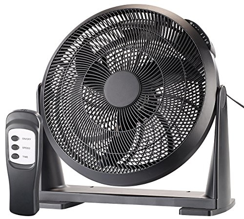 Sichler Haushaltsgeräte Wandventilator: XXL-Wand- & Boden-Raum-Ventilator, Fernbedienung, 55 Watt, Ø 40 cm (Raumventilator, Ventilator zur Wandmontage, Deckenventilator)